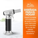 Antorcha Culinaria Acero De 6.5g De Gas Color Negro/acero