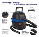 Aspiradora Koblenz Seco-mojado Wd-2.5 Ma Función 3 En 1 Aspira Líquidos Y Expulsa Aire 2.5 Hp 2.5 Gal Para Autos Camionetas Y Hogares 110v Color Negro