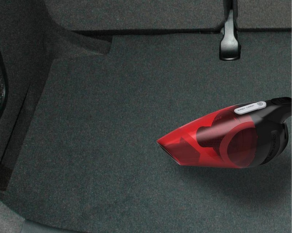 Aspiradora Portátil De Mano Koblenz Hv-12 Kg4 Para Auto Y Coche, Cable De 3m Con Entrada De 12v De Auto, Sin Bolsa Con Filtro De Tela, Color Rojo