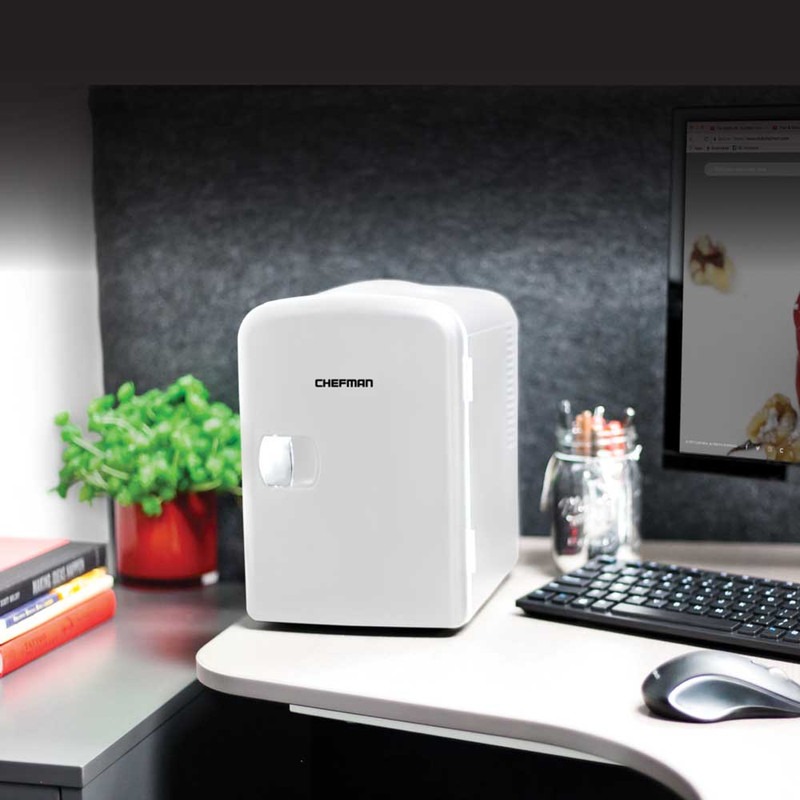 Mini Refri Portátil Chefman Rj48-white-4 Color Blanco