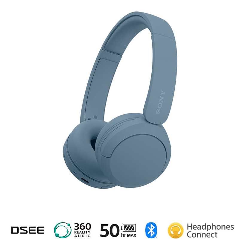Audífonos Inalámbricos Sony Wh-ch520, Color Azul