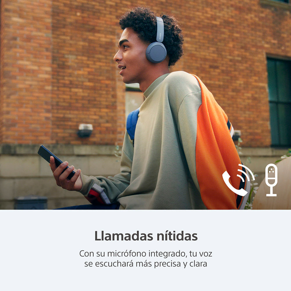 Audífonos Inalámbricos Sony Wh-ch520, Color Azul