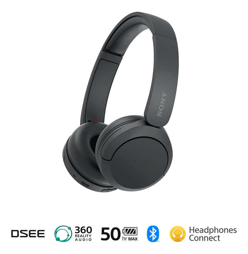 Audífonos Inalámbricos Sony Wh-ch520, Color Negro