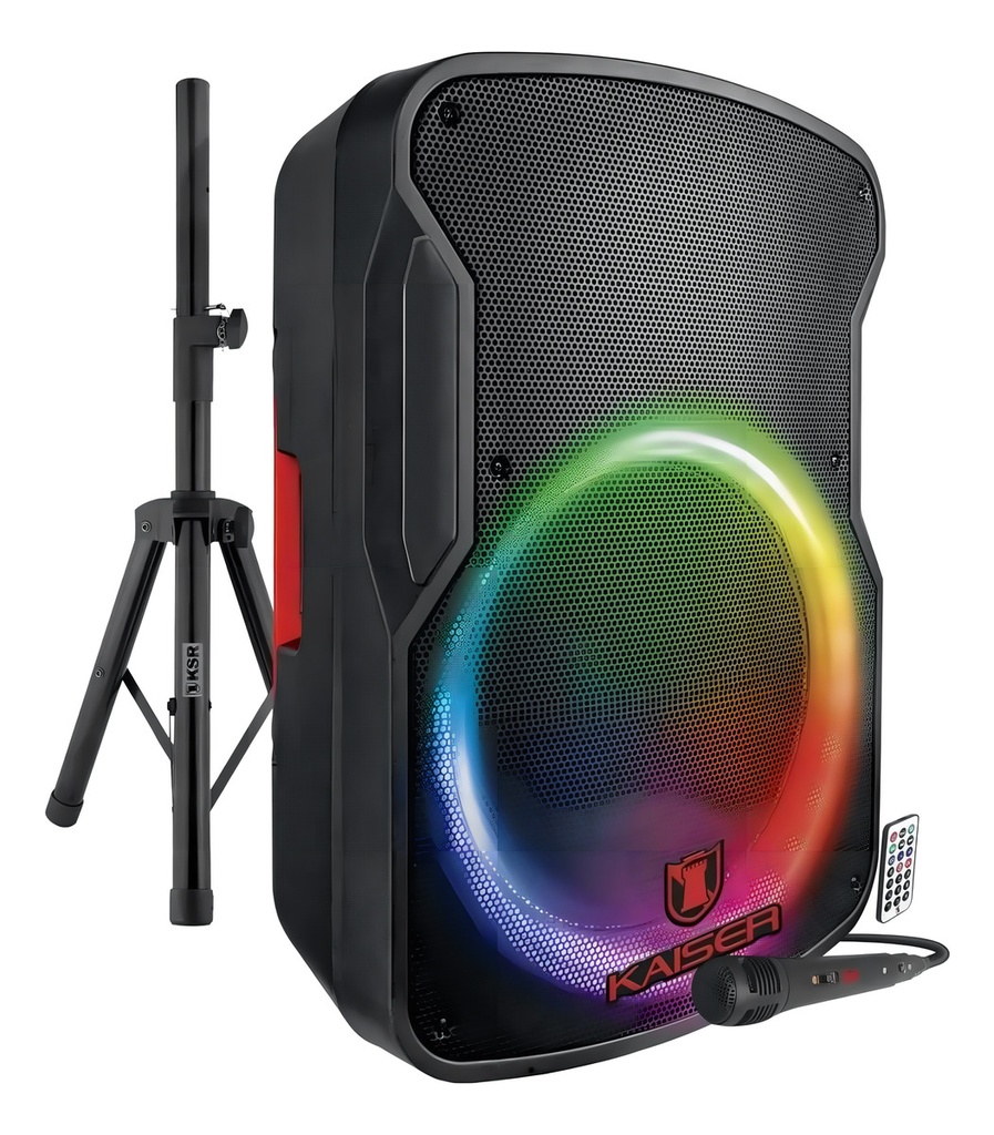 Bafle Kaiser Msa-7515mx 15\ Recargable Bt, Altavoz, Negro