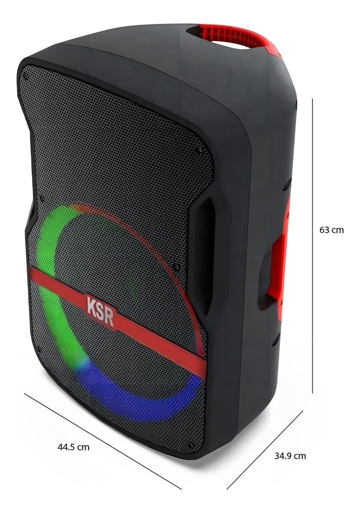 Bafle Kaiser Msa-7515mx 15\ Recargable Bt, Altavoz, Negro