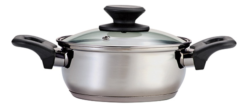 Batería De Cocina Acero Inox. Tramontina Primaware 10 Piezas Color Plateado