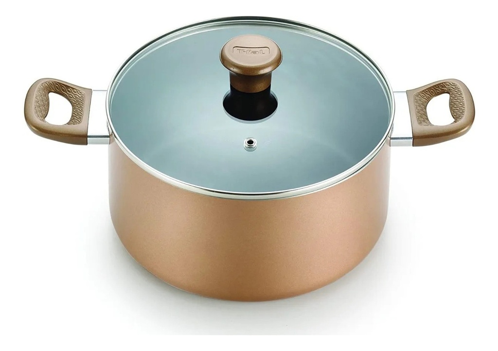 Batería De Cocina Completa Color Bronce 14 Piezas Excite T-fal B036se64