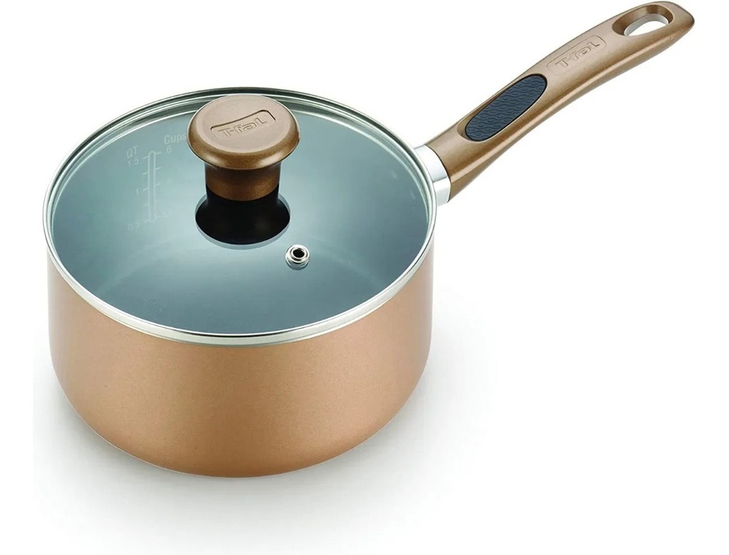 Batería De Cocina Completa Color Bronce 14 Piezas Excite T-fal B036se64
