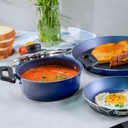 Batería De Cocina Ekco 58524 One 7 Pzas Color Azul