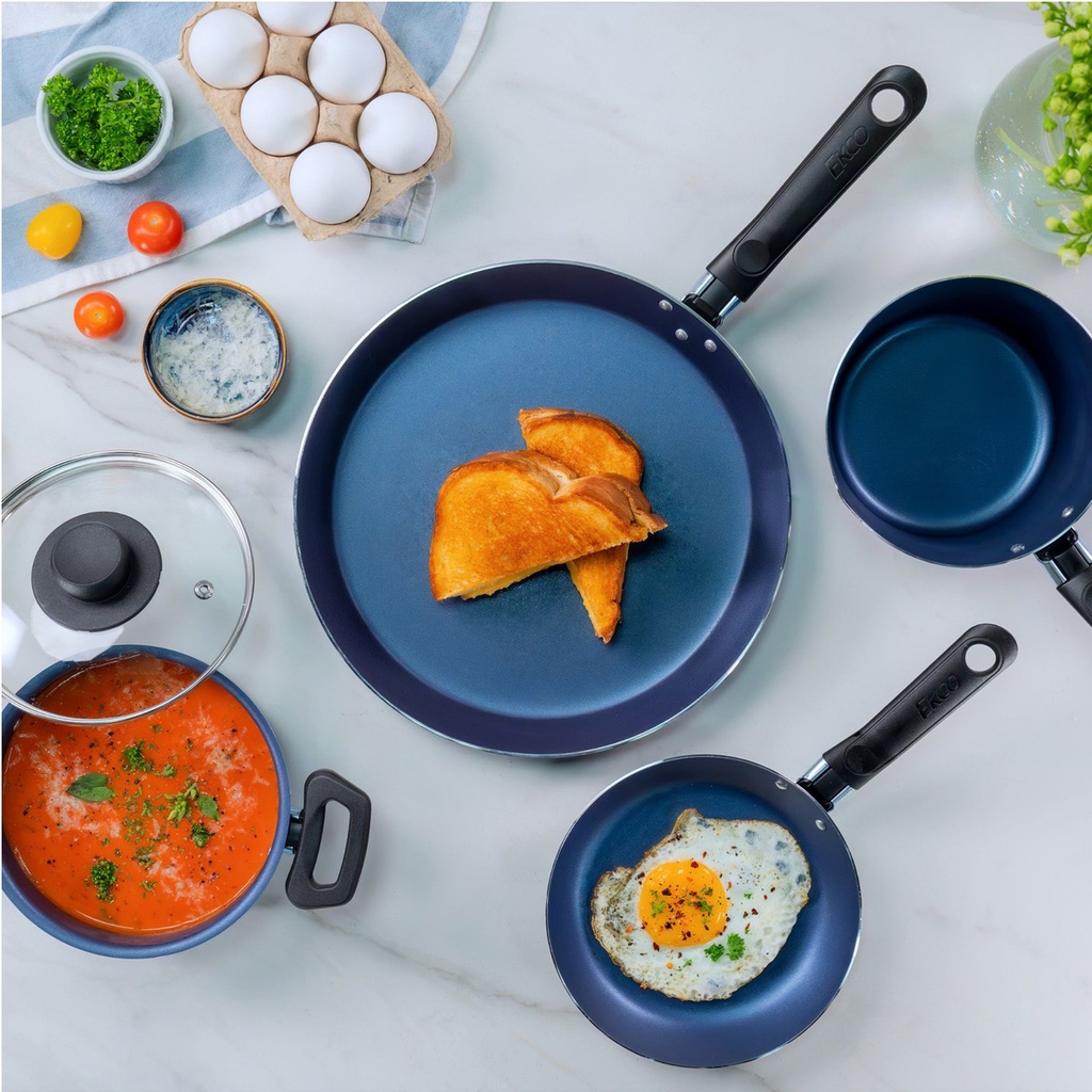 Batería De Cocina Ekco 58524 One 7 Pzas Color Azul
