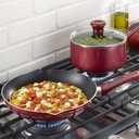 Batería De Cocina T-fal Excite 14 Piezas 2100108586 Color Rojo