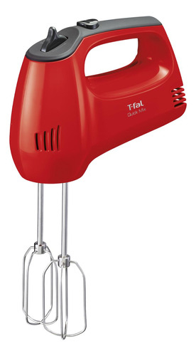 Batidora De Mano T-fal Ht3105-roja Quick Mix 5 Velocidades 3 Color Rojo