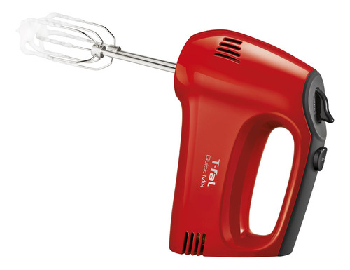 Batidora De Mano T-fal Ht3105-roja Quick Mix 5 Velocidades 3 Color Rojo