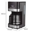 Cafetera 12 Tazas Programable Masterchef Smart-brew Masterchef By Hukën