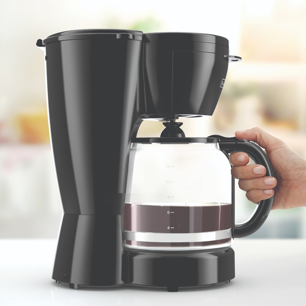 Cafetera Black + Decker 12 Tz Base Caliente Jarra Antigoteo Color Negro