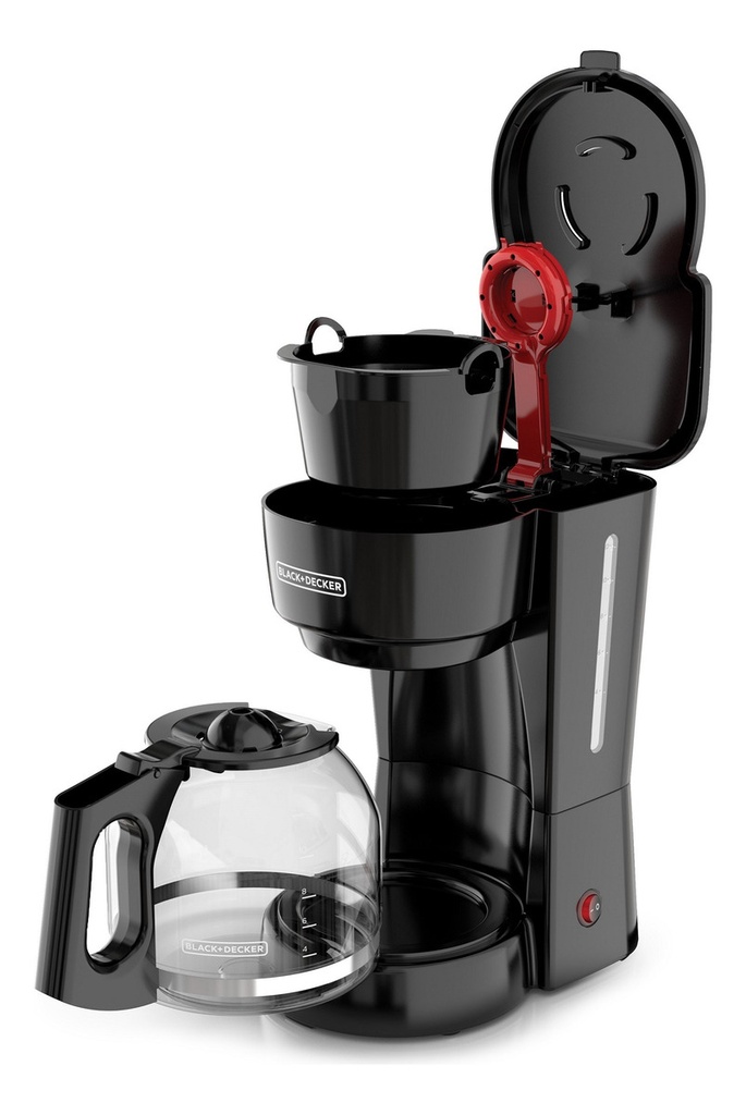 Cafetera Black + Decker 12 Tz Base Caliente Jarra Antigoteo Color Negro
