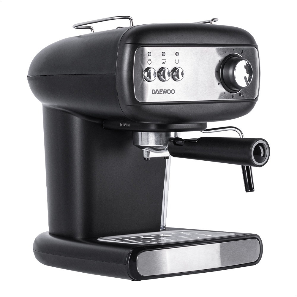 Cafetera Espresso 2 Tazas Daewoo Des-1548 1100 W Color Negro
