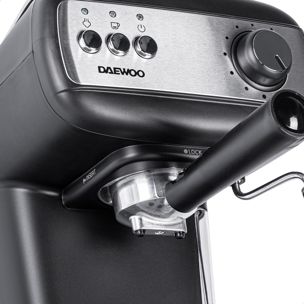 Cafetera Espresso 2 Tazas Daewoo Des-1548 1100 W Color Negro
