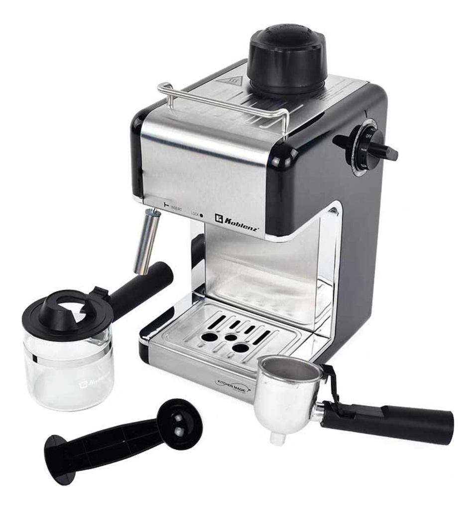 Cafetera Espresso Koblenz Ckm-650 Ein Cappuccino Cap 4 Tazas Color Gris