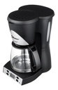 Cafetera Programable Koblenz® 12 Tazas, Filtro Lavable Negro