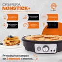 Crepera Eléctrica Nonstick+ Premium Negro/gris Masterchef Color Negro
