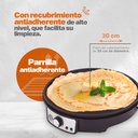 Crepera Eléctrica Nonstick+ Premium Negro/gris Masterchef Color Negro