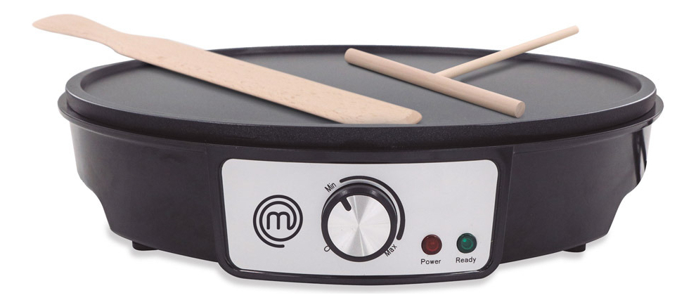 Crepera Eléctrica Nonstick+ Premium Negro/gris Masterchef Color Negro