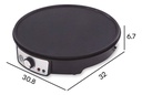 Crepera Eléctrica Nonstick+ Premium Negro/gris Masterchef Color Negro