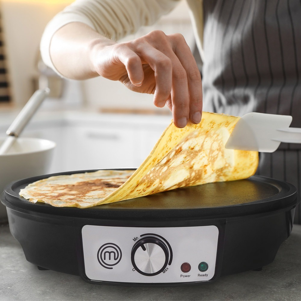 Crepera Eléctrica Nonstick+ Premium Negro/gris Masterchef Color Negro