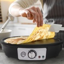 Crepera Eléctrica Nonstick+ Premium Negro/gris Masterchef Color Negro