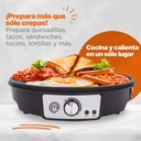 Crepera Eléctrica Nonstick+ Premium Negro/gris Masterchef Color Negro