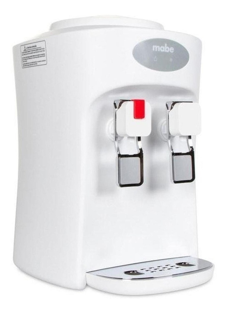 Dispensador De Agua Mabe Emm2pb Enfriador 2 Llaves Blanco 127v Electrico Despachador Porta Garrafon 19l Fria Caliente