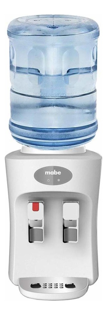 Dispensador De Agua Mabe Emm2pb Enfriador 2 Llaves Blanco 127v Electrico Despachador Porta Garrafon 19l Fria Caliente