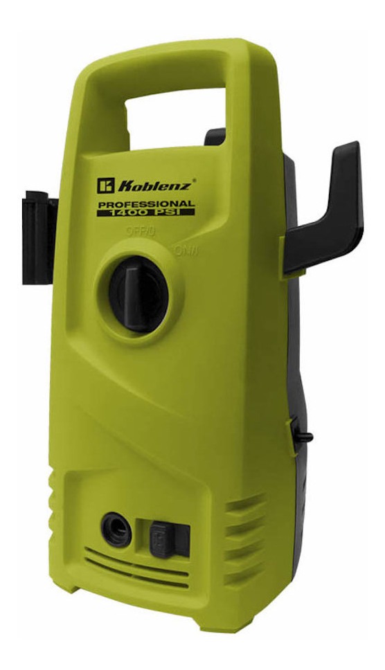 Hidrolavadora Eléctrica Vertical Koblenz Hl-145 V Motor De 1400psi De Alta Presión Con Paro Automático, Tamaño Compacto Con Mango De Transporte Color Verde/negro