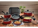 Juego De Utensilios De Cocina Tramontina Aluminium Versailles De 7 Piezas, Color Rojo