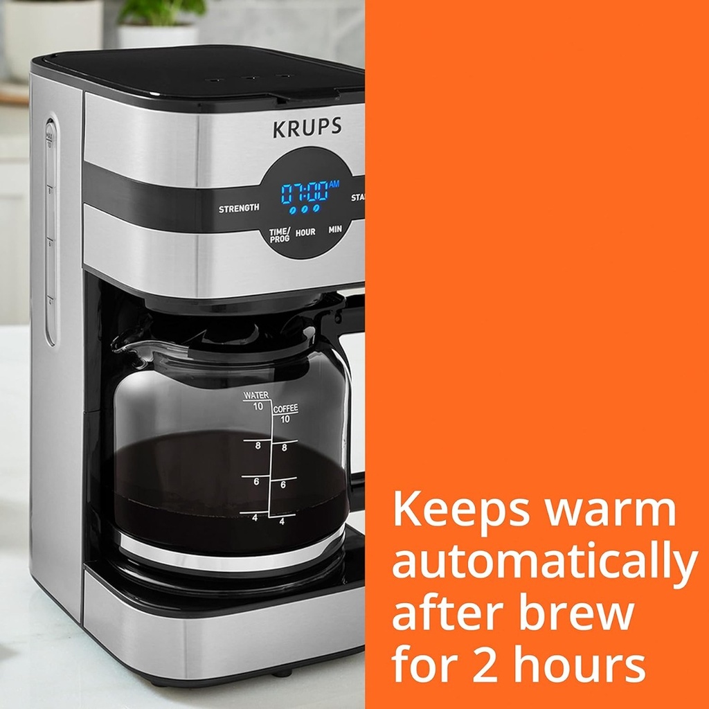 Krups Cafetera De Filtro Permanente Simply Brew, Km205d50