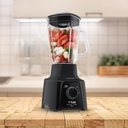 Licuadora De 2 Velocidades Powermix Negra Con Vaso De Vidrio De 1.25 L, 550 W,t-fal Ln2838mx