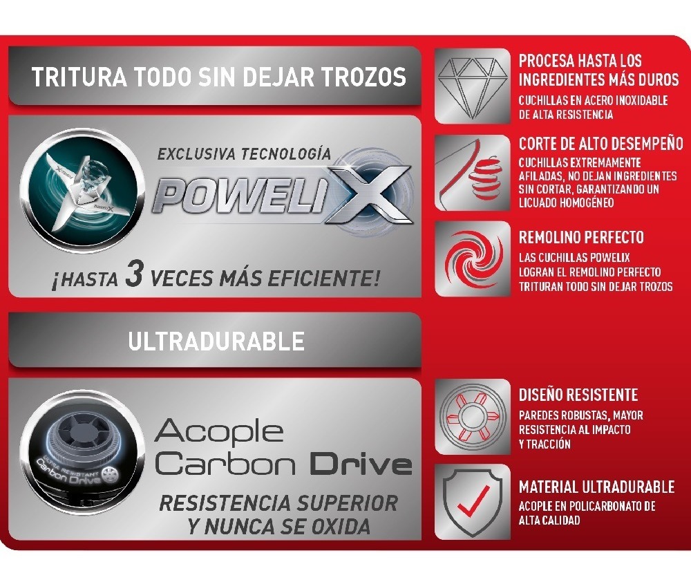 Licuadora Infinyforce Xl Blanca, 12 Velocidades Con Vaso De Vidrio De 2.2l, 550 W, T-fal Ln8221mx