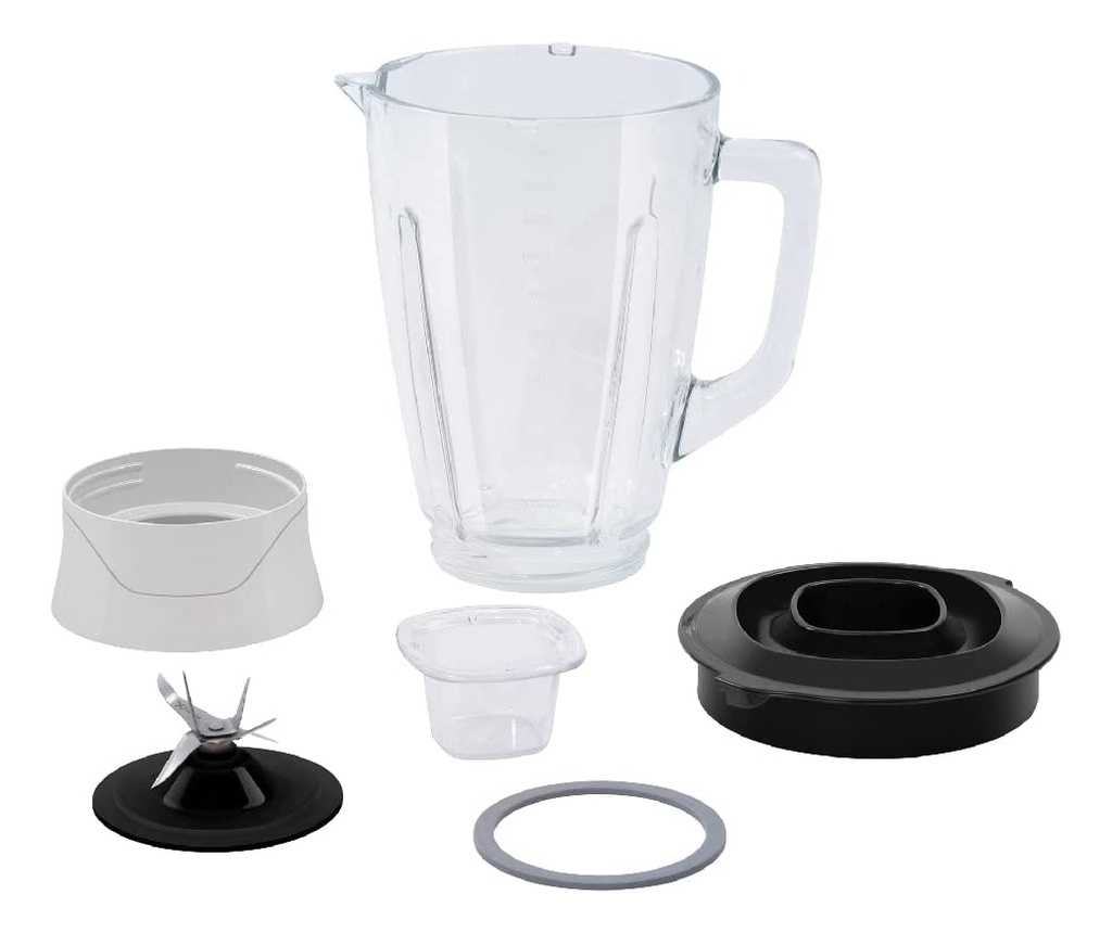 Licuadora Infinyforce Xl Blanca, 12 Velocidades Con Vaso De Vidrio De 2.2l, 550 W, T-fal Ln8221mx