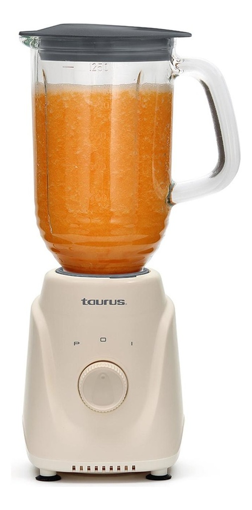 Licuadora Menina Glass Eco Taurus 1.25 L 50% Biomasa Color Beige