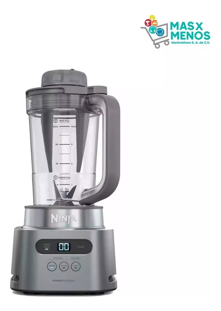 Licuadora Ninja Twisti Duo Ss150 De Alta Velocidad, 34 Fl Oz, 120v, Plateada