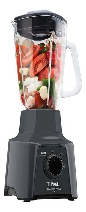 Licuadora T-fal Power Mix Ln283bmx 1.25 L Con Vaso De Vidrio Color Gris