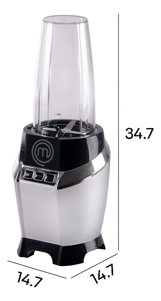 Licuadora Y Procesador Nutri-blender Max 1000w Masterchef Color Plateado