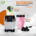Licuadora Y Procesador Nutri-blender Max 1000w Masterchef Color Plateado