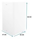 Mabe Heladera Con Freezer Rmf0411pym Color Blanco Con Capacidad De 93l 115v
