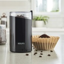 Molinillo De Café Y Especias Eléctrico Fast Touch Negro, 2 Cuchillas De Acero, Krups F2034251
