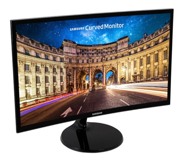Monitor Samsung 24  Curved Monitor Con Experiencia Inmersiva Color Black High Glossy