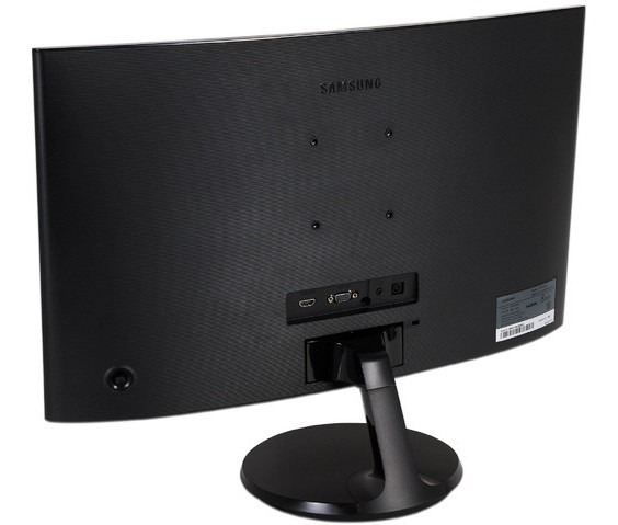 Monitor Samsung 24  Curved Monitor Con Experiencia Inmersiva Color Black High Glossy