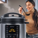 Olla De Presión Eléctrica Daewoo 6 Litros 16 Programas Color Gris Oscuro