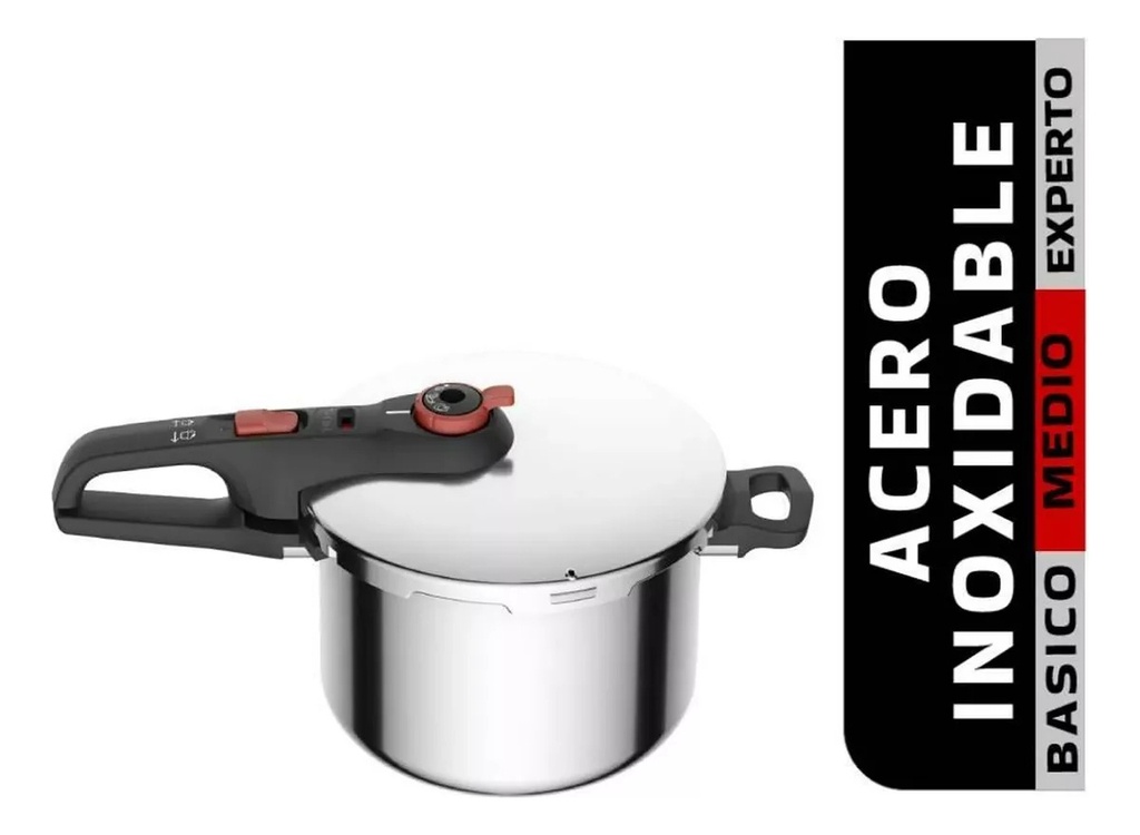 Olla Tefal Express 8 Litros Acero Inoxidable Color Plateado